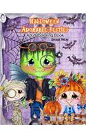 Halloween Adorable Besties Adult Coloring Book