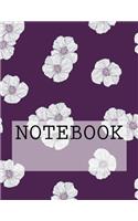 Notebook: Flower Petals in Purple, Lake District. Dotted (8.5 X 11): Dotted Paper Notebook: Flower Petals in Purple, Lake District. Dotted (8.5 X 11): Dotted Paper Notebook