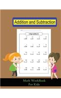 Addition and Subtraction Math Work Book For Kids