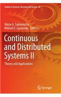 Continuous and Distributed Systems II