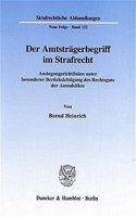 Der Amtstragerbegriff Im Strafrecht