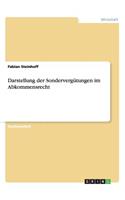 Darstellung der Sondervergütungen im Abkommensrecht