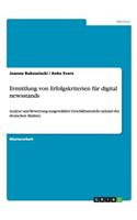 Ermittlung von Erfolgskriterien für digital newsstands