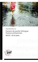 Façons de Parler Bilingue Franco-Vietnamien