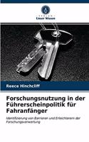 Forschungsnutzung in der Führerscheinpolitik für Fahranfänger