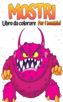 Libro da colorare mostro per bambini