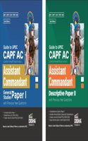 Combo (set of 2 Books) Guide to UPSC CAPF AC General Studies & Descriptive Papers I & II with Previous Year Questions 4th Edition | For 2025 Exam | PYQs