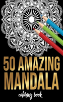 50 Amazing Mandala Coloring book