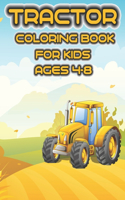 Tractor Coloring Book for Kids Ages 4-8