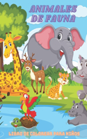 ANIMALES DE FAUNA - Libro De Colorear Para Niños