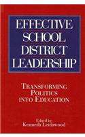 Effective School District Leadership