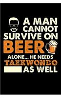 A Man Cannot Survive On Beer Alone He Needs Taekwondo As Well