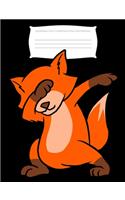 Dabbing Fox Composition Notebook