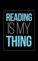 Reading Is My Thing: Blank Paper Sketch Book - Artist Sketch Pad Journal for Sketching, Doodling, Drawing, Painting or Writing