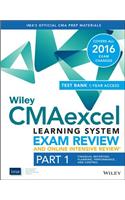 Wiley CMAexcel Learning System Exam Review 2016 and Online Intensive Review : Part 1, Financial Planning, Performance and Control Set