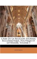 L'Ami de la Religion: (French)