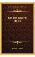 Random Records (1830): (English)