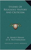 Studies Of Religious History And Criticism