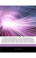 Articles on People from Alamance County, North Carolina, Including