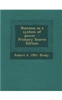 Business as a System of Power
