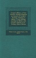 Cowper's Milton, in Four Volumes