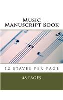 Music Manuscript Book