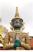 Decorative Figure at Grand Wat Bangkok Thailand Journal: 150 Page Lined Notebook/Diary
