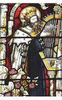King David in Stained Glass Journal: 150 page lined notebook/diary(English)