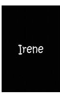 Irene - Black Personalized Notebook / Extended Lined Pages / Quality Soft Matte: An Ethi Pike Collectible