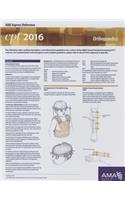 CPT 2016 Express Reference Coding Card Orthopaedics