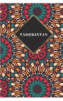 Tadjikistan: Carnet de voyage ligné - Journal de voyage pour hommes et femmes avec lignes