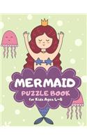 Mermaid Puzzle Book for Kids Ages 4-8: Trendy Theme A Fun Kid Workbook Game for Learning, Coloring, Mazes, Sudoku and More! Best Holiday and Birthday Gift Idea