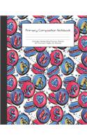 Primary Composition Notebook: Mermaid USA America -Grades K-2 - Handwriting Practice Paper-Primary Ruled With Dotted Midline - 100 Pgs 50 Sheets - Premium - 8x10" -Practice Guide