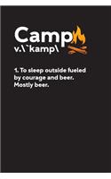 Camp: Camping Journal for Camping Memories