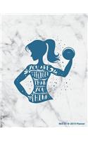 You Are Stronger Than You Think Mid 2018-2019 Planner: 150-Page Marble + Gold Monthly Weekly Daily Planner - 8.5 X 11 Inch Organizer with Notes + Yearly Overview(Daily Planners)