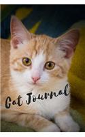 Cat Journal: 6 X 9 - Blank-Lined Journal with Faded Cat Image in Background on Every Page - (Diary/Notebook)