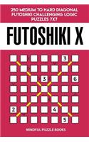 Futoshiki X: 250 Medium to Hard Diagonal Futoshiki Challenging Logic Puzzles 7x7(50 Futoshiki Collections)