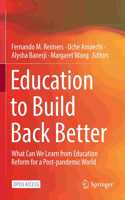 Education to Build Back Better