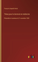 Thèse pour le doctorat en médecine