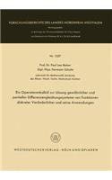 Operatorenkalkül Zur Lösung Gewöhnlicher Und Partieller Differenzengleichungssysteme Von Funktionen Diskreter Veränderlicher Und Seine Anwendungen