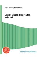 List of Egged Bus Routes in Israel: (English)
