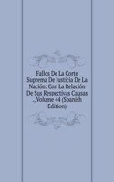 Fallos De La Corte Suprema De Justicia De La Nacion: Con La Relacion De Sus Respectivas Causas ., Volume 44 (Spanish Edition)