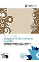 Violent and Sex Offender Register: (English)
