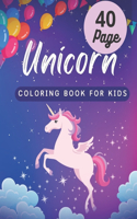 unicorn coloring book for kids