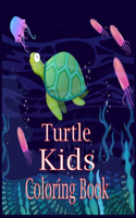 Kids Turtle Coloring Book