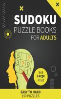 Suduko Puzzle Books for Adults Large Print Easy to Hard 150 Puzzles: sudoku large print puzzle for seniors Easy Medium Hard levels