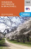 Windsor, Weybridge & Bracknell: (160 OS Explorer Map)