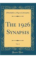 The 1926 Synapsis, Vol. 2 (Classic Reprint)