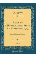 Revue de l'Horticulture Belge Et Étrangère, 1903, Vol. 29: Recueil Mensuel Illustré (Classic Reprint)