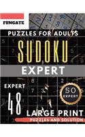 Expert Sudoku Puzzles for Adults Large Print